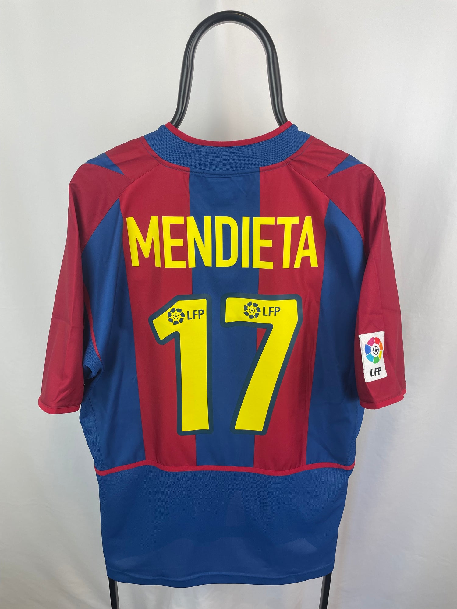 Gaizka Mendieta Barcelona 02/03 hjemmebanetrøje - L