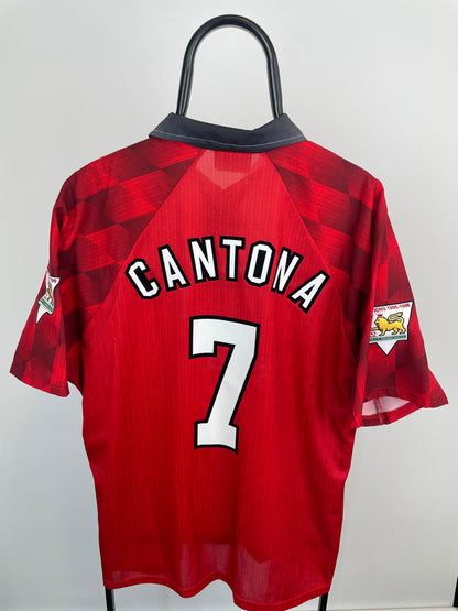 Eric Cantona Manchester United 96/97 hjemmebanetrøje - XL