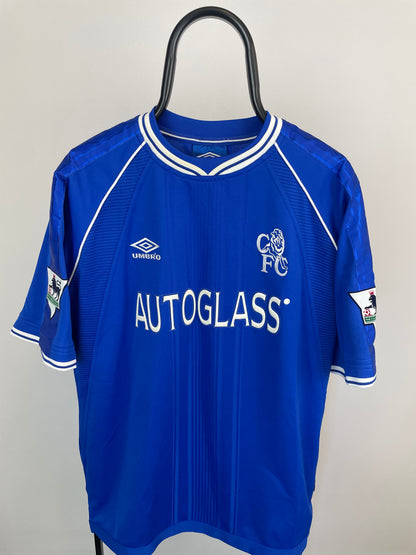 Gianfranco Zola Chelsea 99/01 hjemmebanetrøje - XL