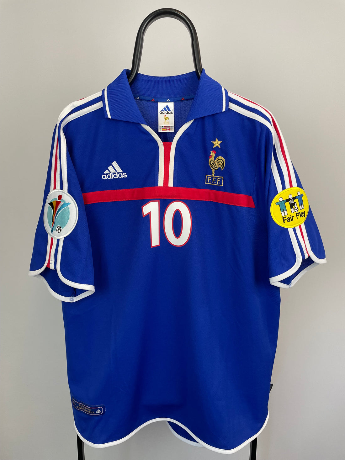 Zinedine Zidane Frankrig 00/02 hjemmebanetrøje - XL