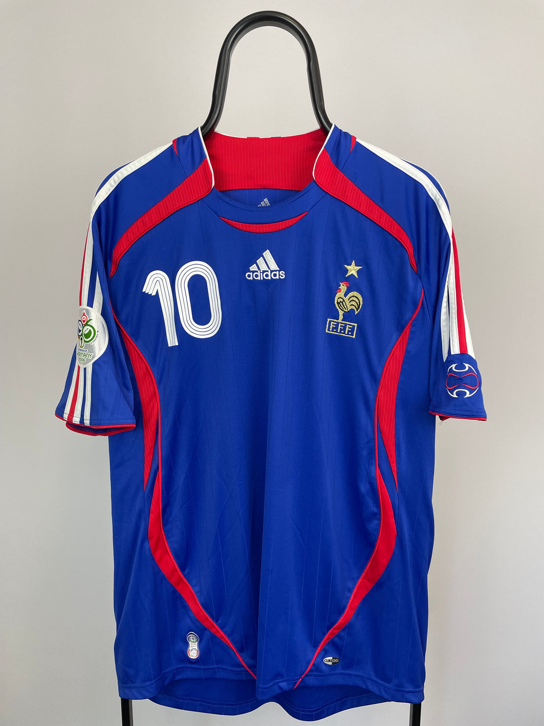 Zinedine Zidane Frankrig 06/08 hjemmebanetrøje - L