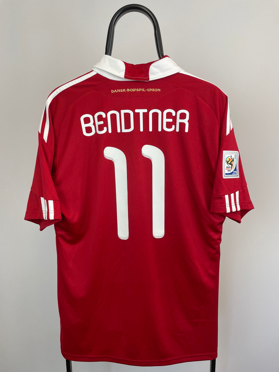 Nicklas Bendtner Danmark 10/12 hjemmebanetrøje - L