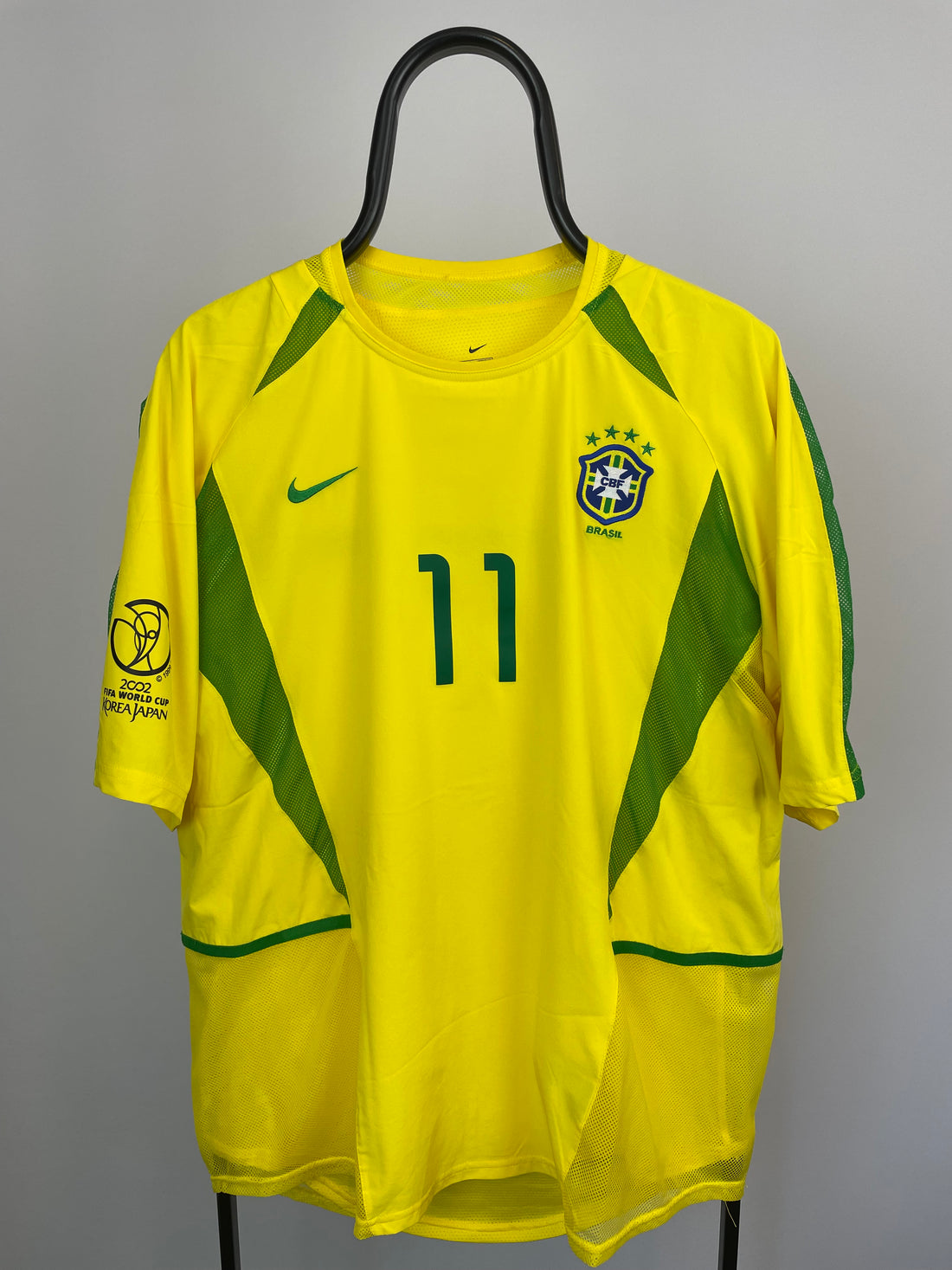 Ronaldinho Brasilien 02/04 hjemmebanetrøje Player Issue - XL