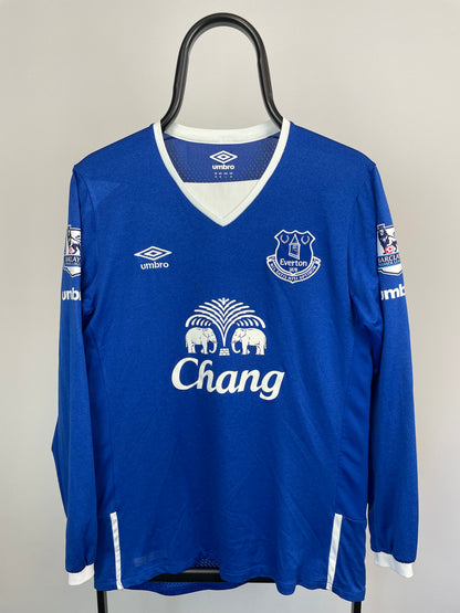 Romelu Lukaku Everton 15/16 langærmet hjemmebanetrøje - M