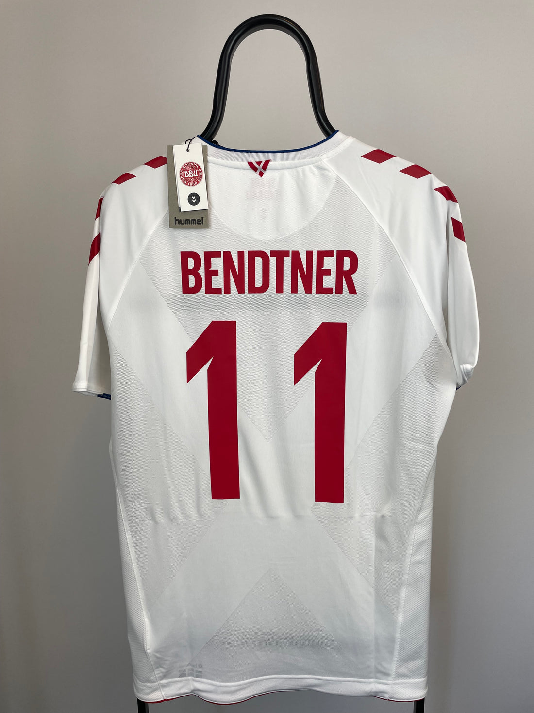 Nicklas Bendtner Danmark 17/18 udebanetrøje - XL