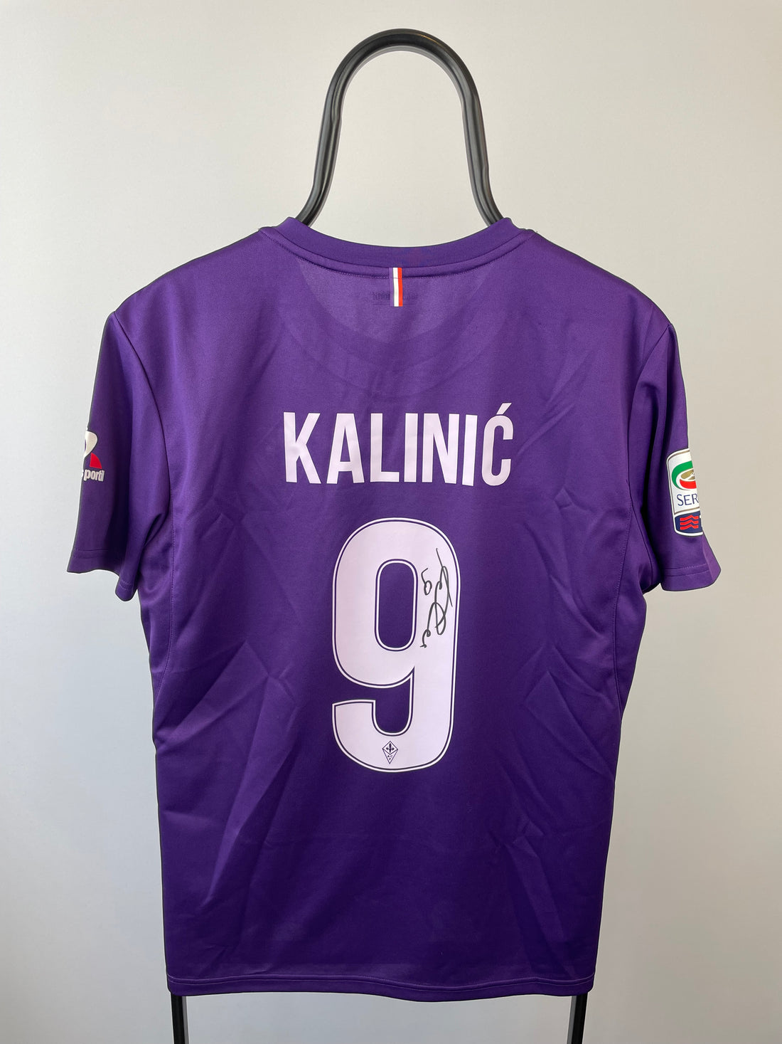 Nikola Kalinic Fiorentina 15/17 SIGNERET hjemmebanetrøje - L