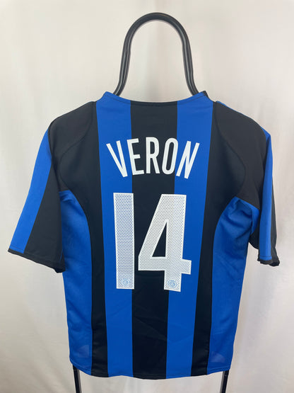 Sebastian Veron Inter Milan 04/05 hjemmebanetrøje - S