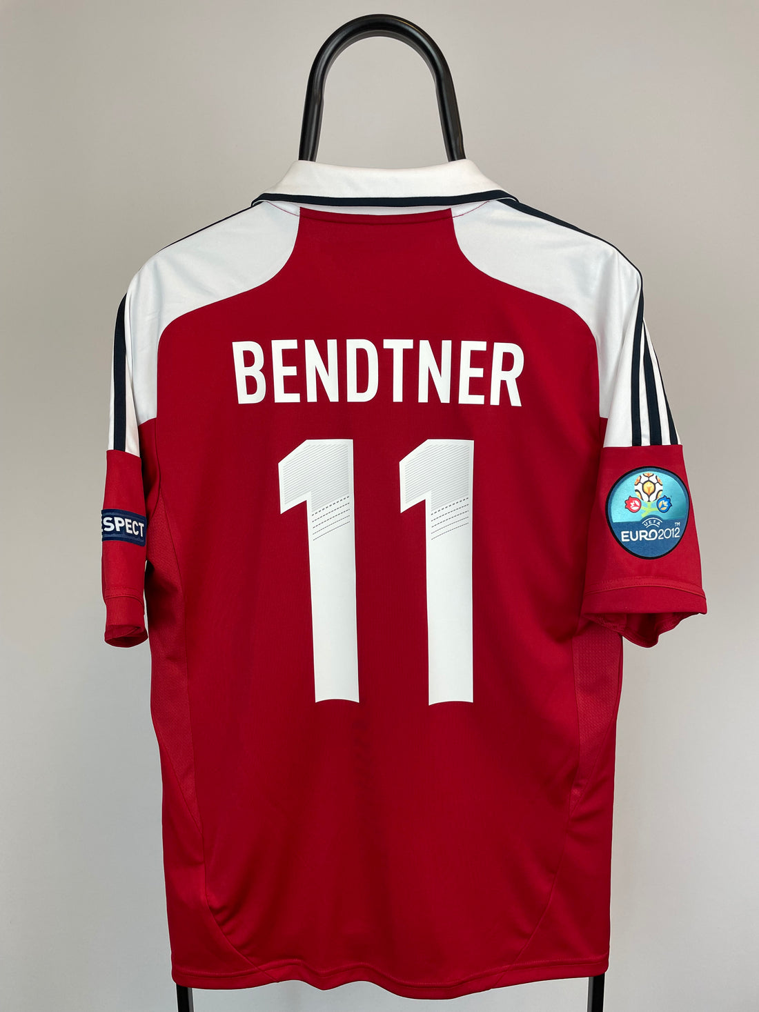 Nicklas Bendtner Danmark 12/14 hjemmebanetrøje - M