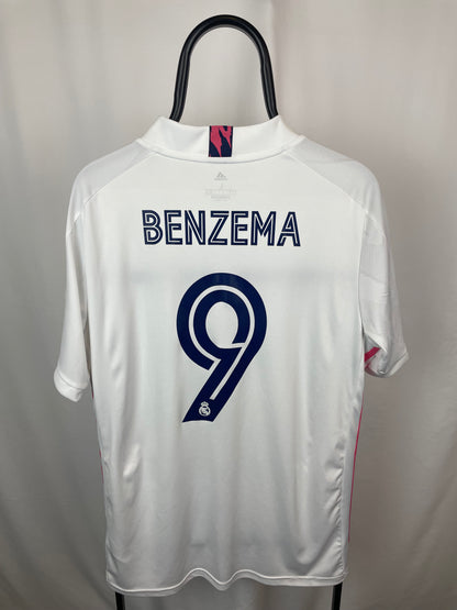 Karim Benzema Real Madrid 20/21 hjemmebanetrøje - L