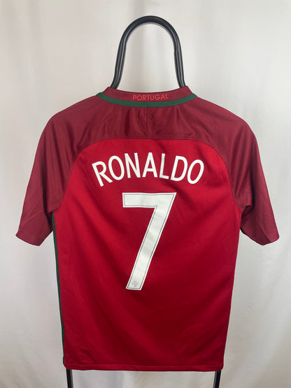 Cristiano Ronaldo Portugal 16/18 hjemmebanetrøje - S