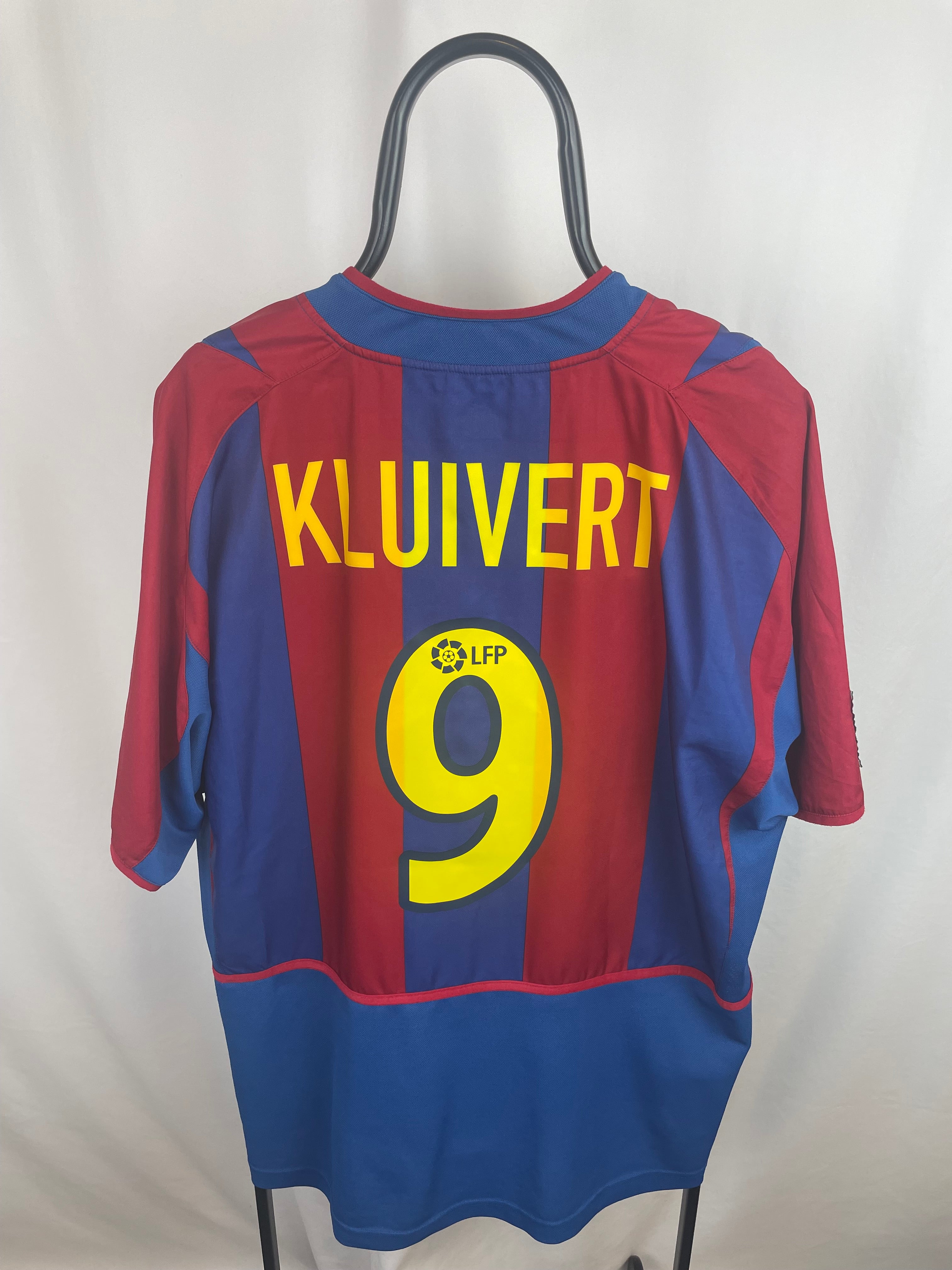 Patrick Kluivert Barcelona 02/03 hjemmebanetrøje - XL