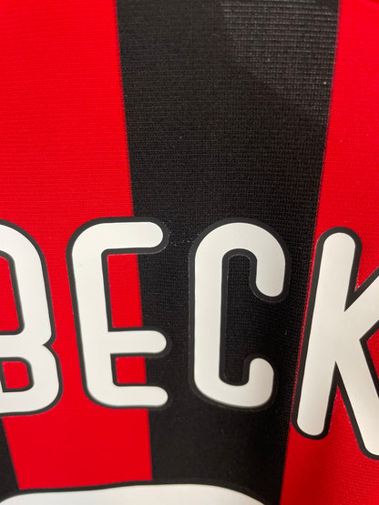 David Beckham AC Milan 09/10 hjemmebanetrøje - XL