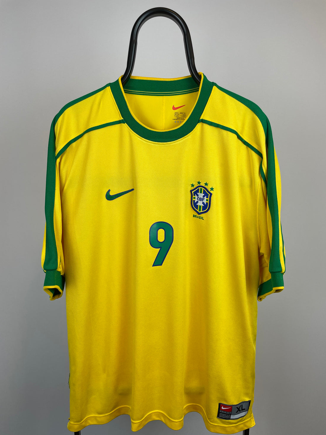 Ronaldo Brasilien 98/00 hjemmebanetrøje - XL