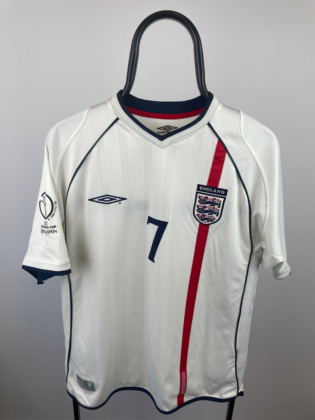 David Beckham England 01/03 hjemmebanetrøje - L