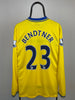 Nicklas Bendtner Arsenal 13/14 udebanetrøje MATCHWORN PREMIER LEAGUE - XL