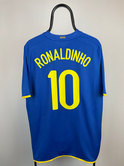 Ronaldinho Brasilien 08/10 udebanetrøje - XL