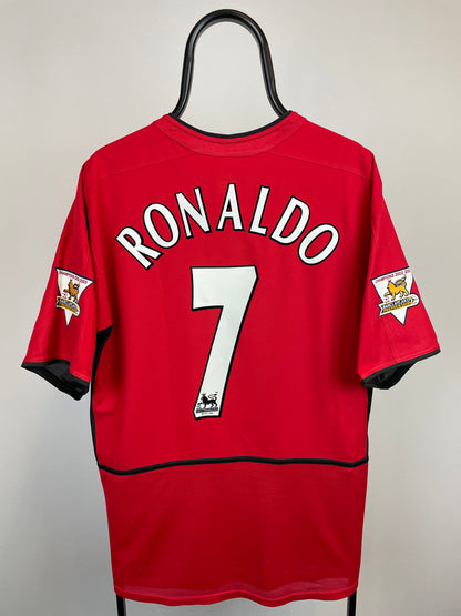 Cristiano Ronaldo Manchester United 03/04 hjemmebanetrøje - L