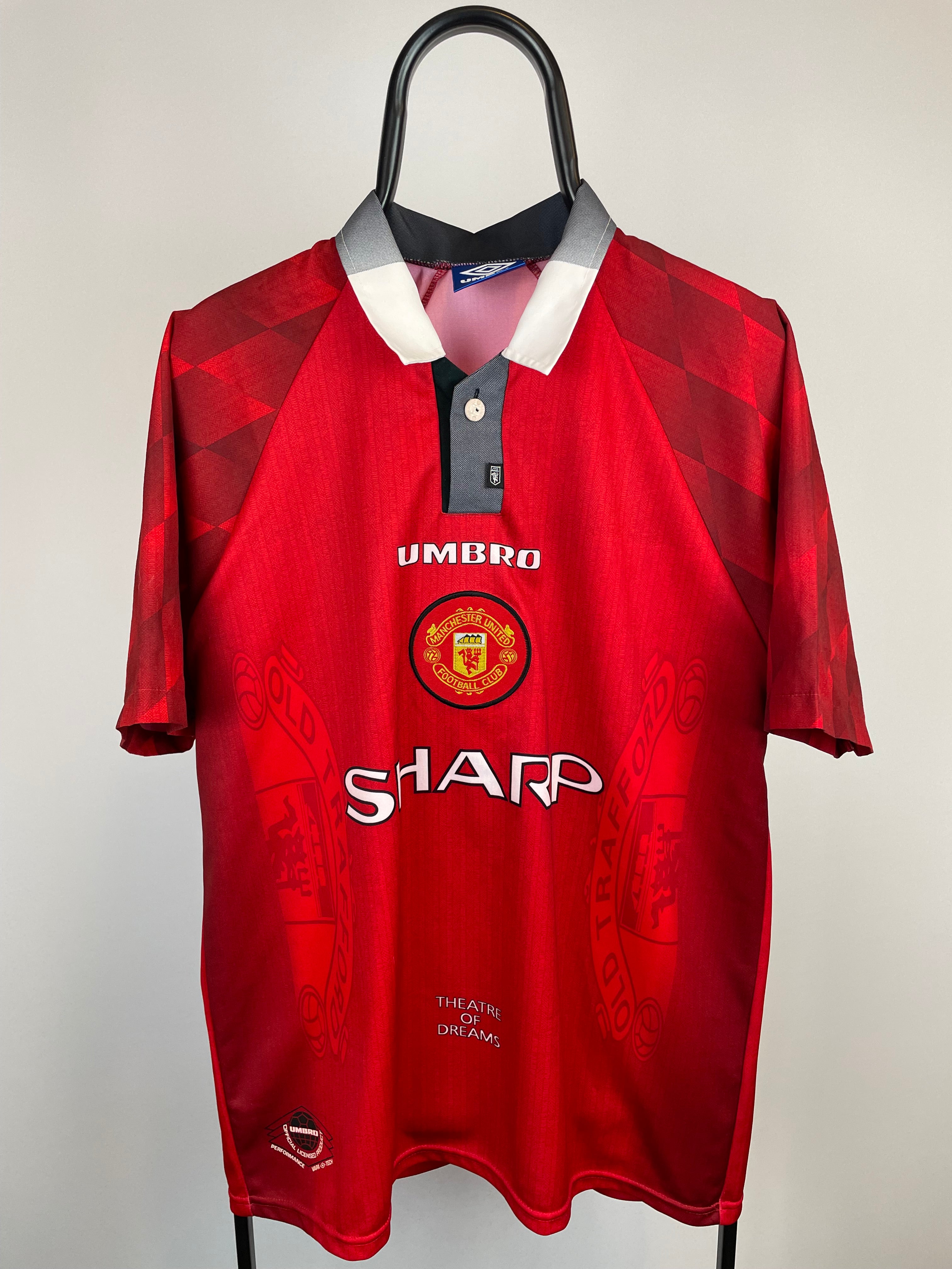 David Beckham Manchester United 96/97 hjemmebanetrøje - L