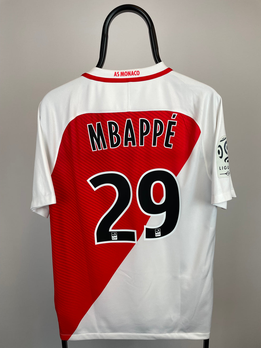 Kylian Mbappé Monaco 16/17 hjemmebanetrøje - M