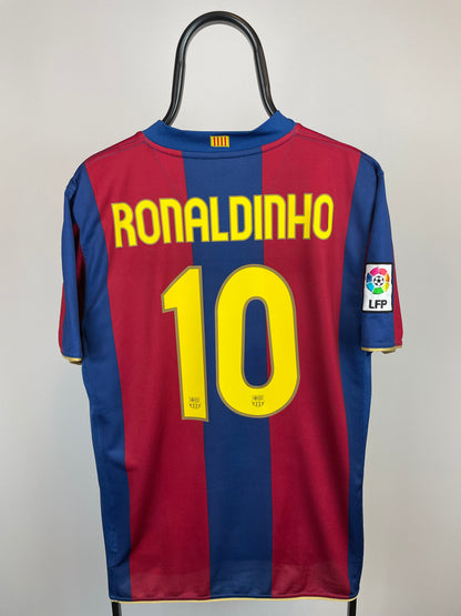 Ronaldinho FC Barcelona 07/08 hjemmebanetrøje - L