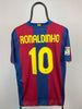 Ronaldinho FC Barcelona 07/08 hjemmebanetrøje - L