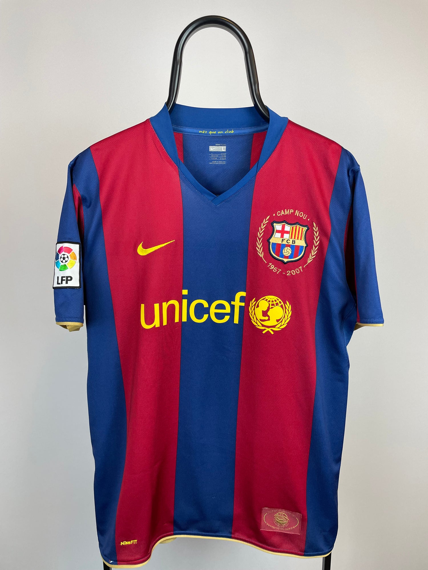 Ronaldinho FC Barcelona 07/08 hjemmebanetrøje - L