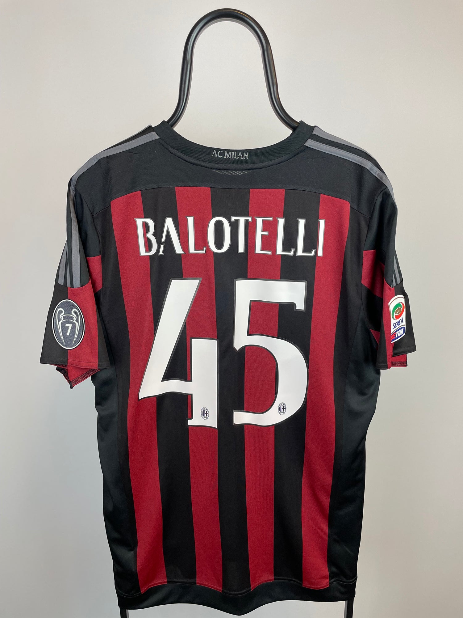 Mario Balotelli AC Milan 15/16 hjemmebanetrøje - XL