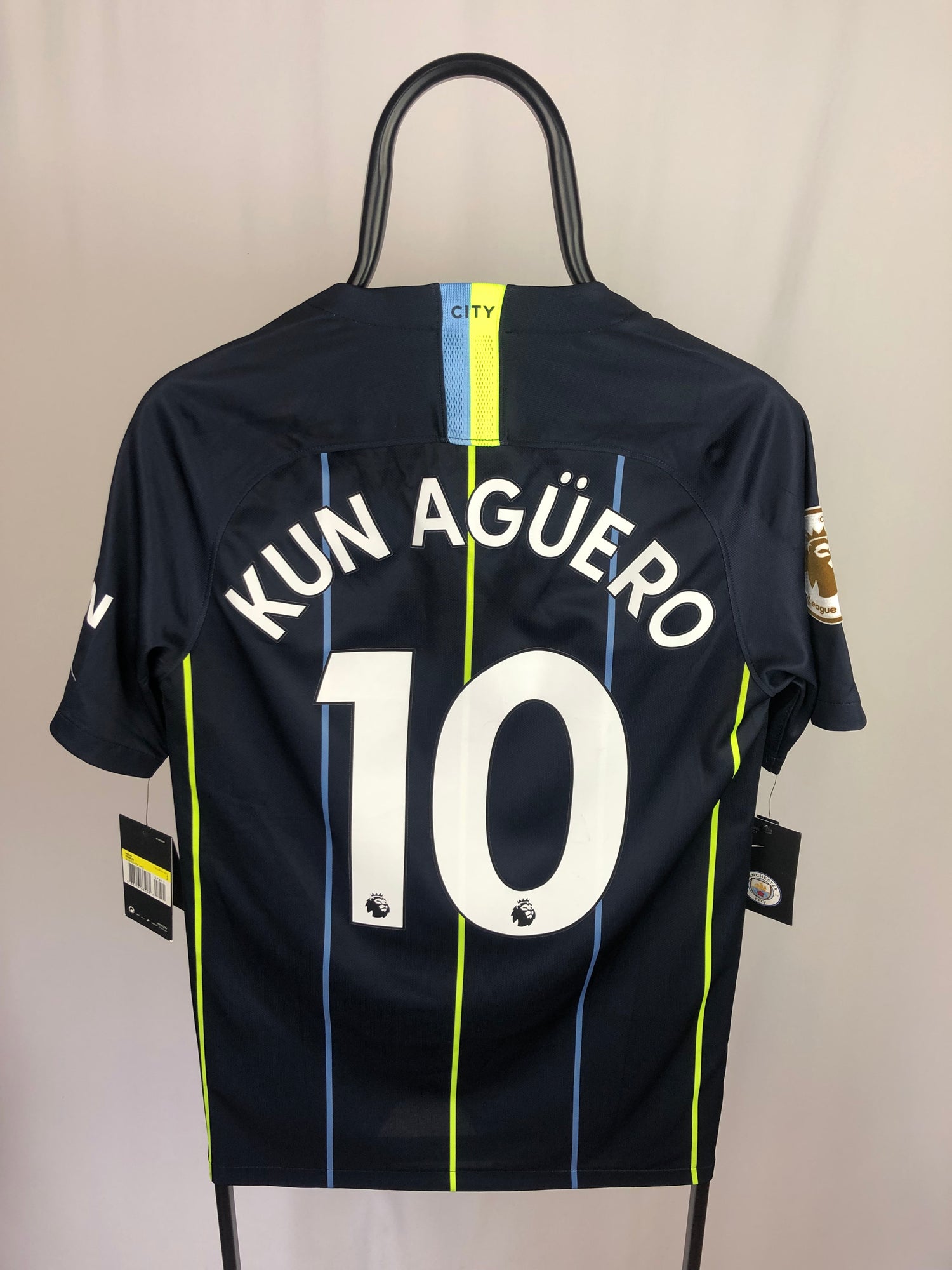 Sergio Kun Agüero Manchester City 18/19 udebanetrøje - S