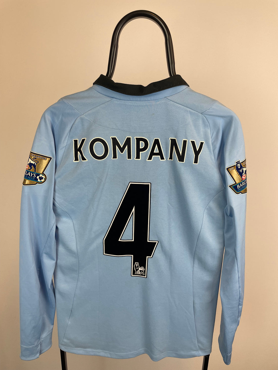 Vincent Kompany Manchester City 12/13 langærmet hjemmebanetrøje - M