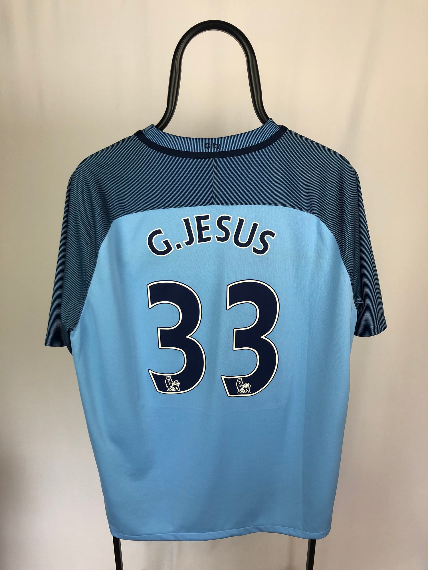 Gabriel Jesus Manchester City 16/17 hjemmebanetrøje - XL