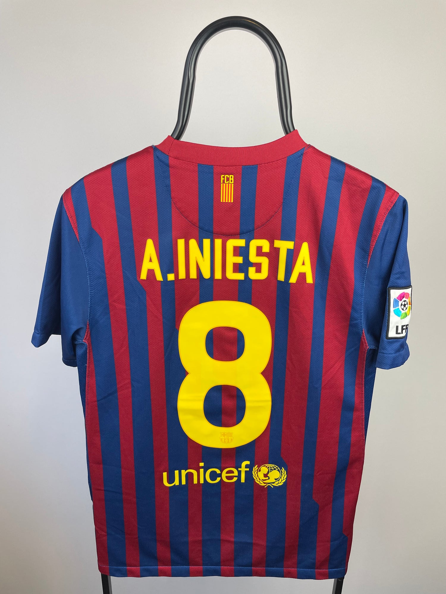 Andres Iniesta Barcelona 11/12 hjemmebanetrøje - S