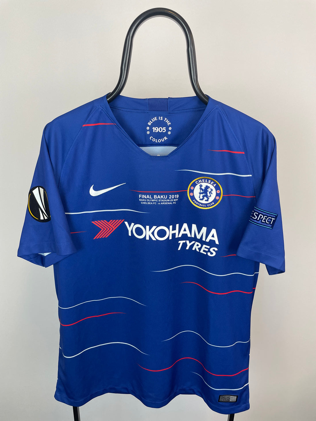 Eden Hazard Chelsea 18/19 FINALETRYK hjemmebanetrøje - L