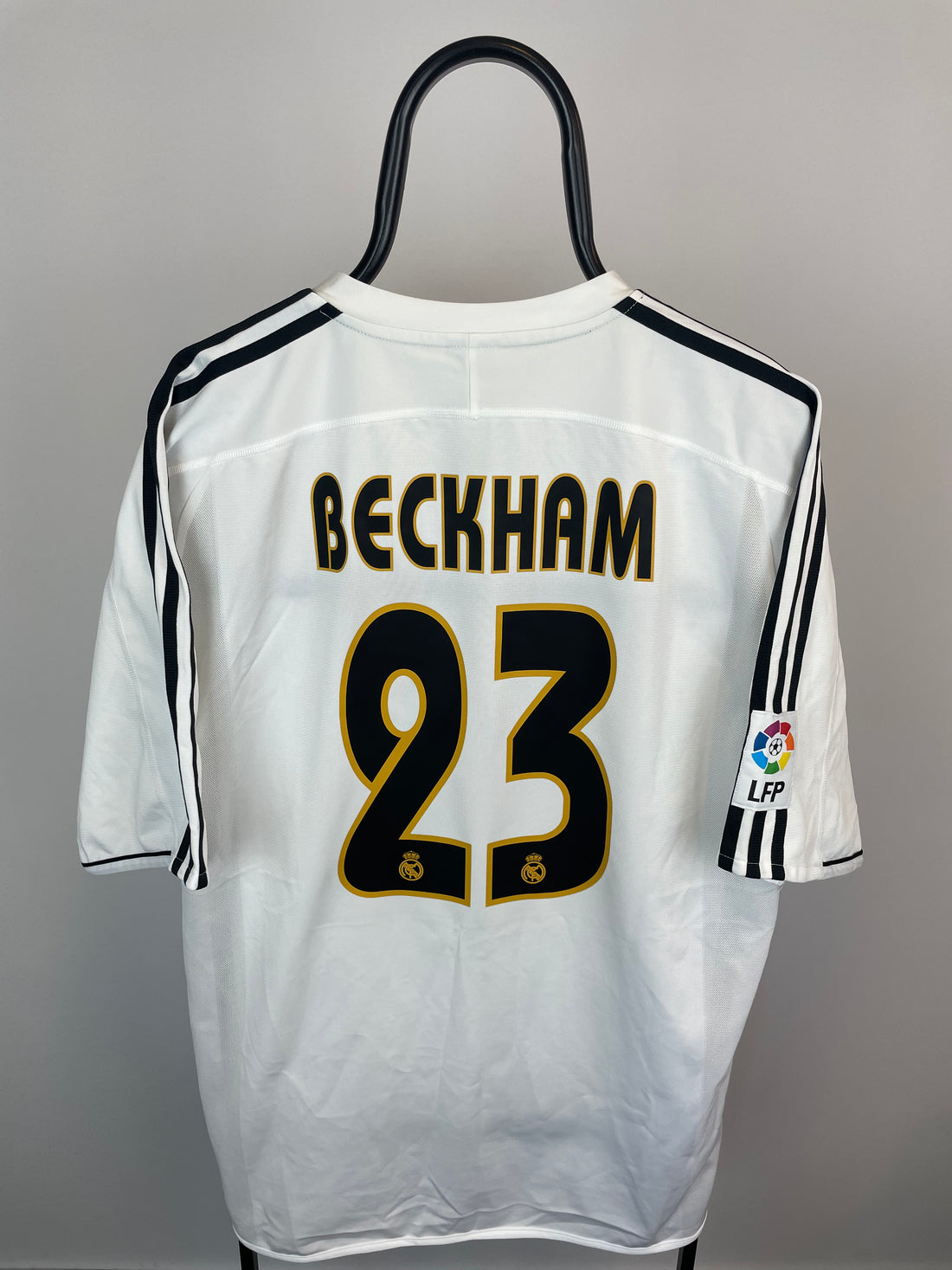 David Beckham Real Madrid 03/04 hjemmebanetrøje - XL