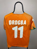 Drogba Elfenbenskysten 10/11 hjemmebanetrøje - M