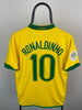 Ronaldinho Brasilien 06/08 hjemmebanetrøje - M