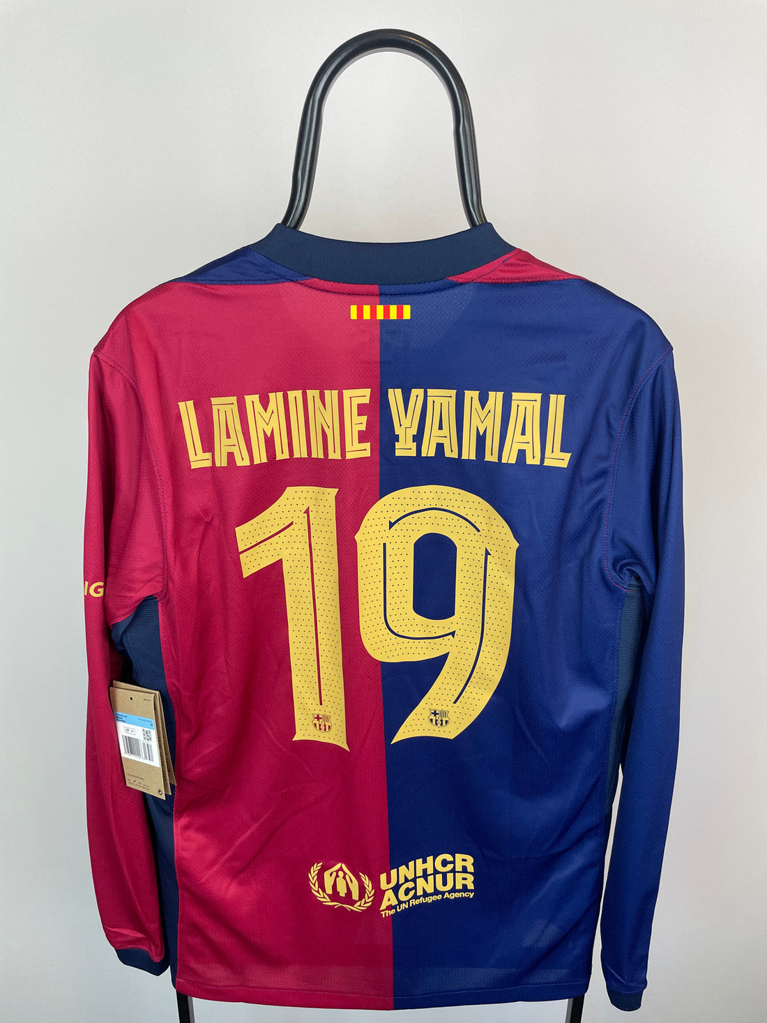 Lamine Yamal FC Barcelona 24/25 langærmet hjemmebanetrøje - M