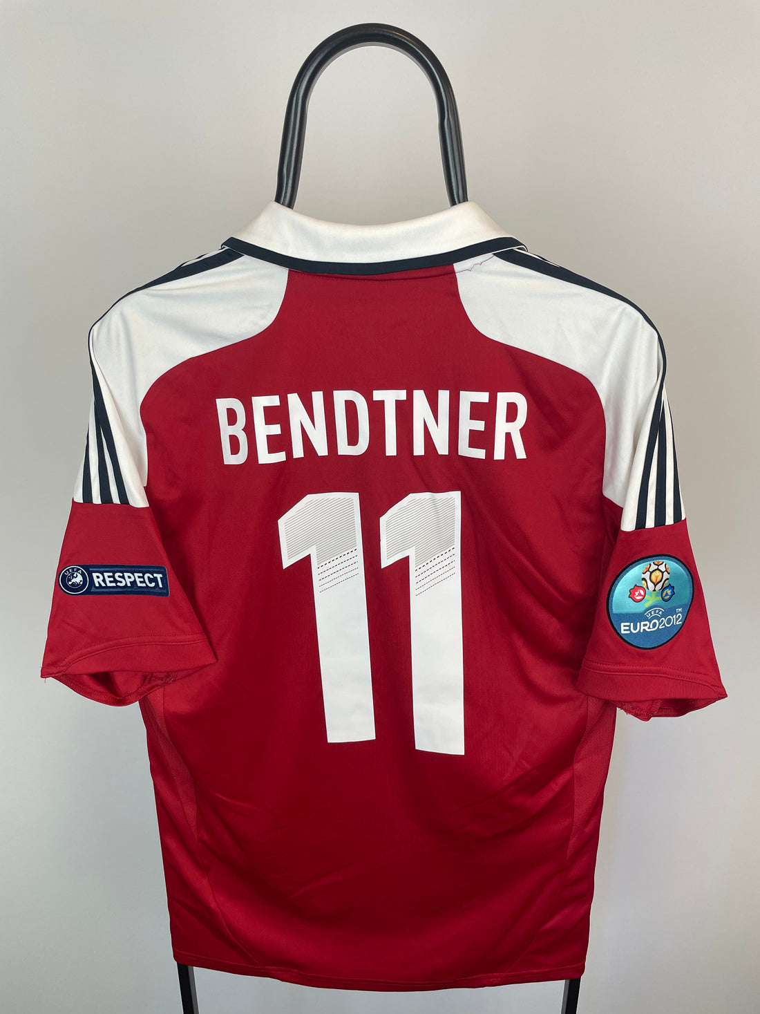 Nicklas Bendtner Danmark 12/14 hjemmebanetrøje - M