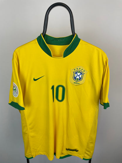 Ronaldinho Brasilien 06/08 hjemmebanetrøje - L