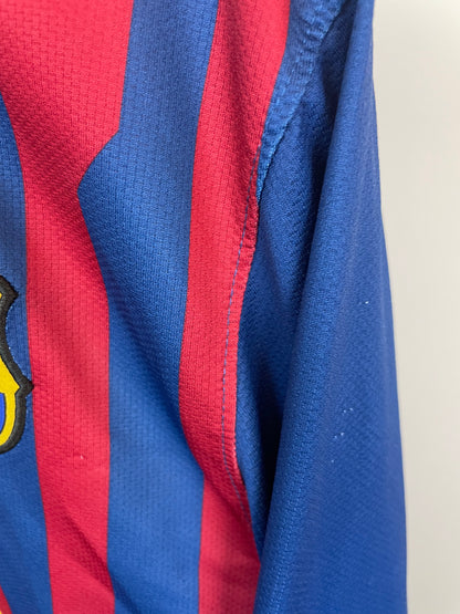 Lionel Messi FC Barcelona 11/12 langærmet hjemmebanetrøje - L