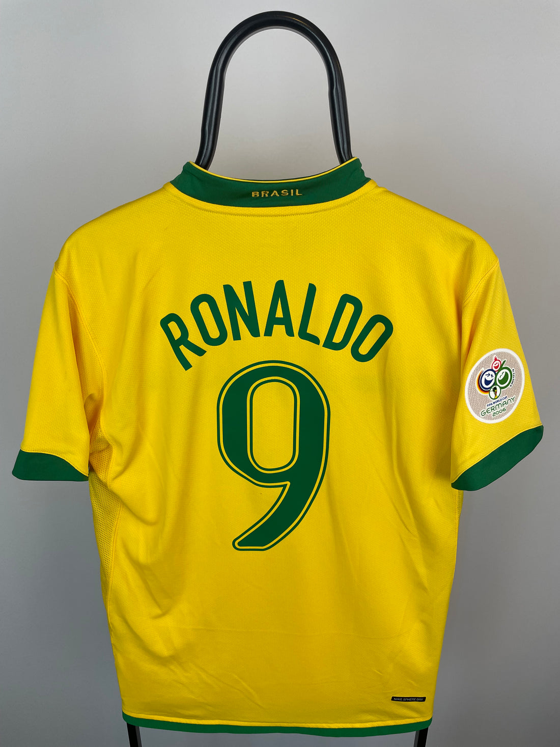 Ronaldo Brasilien 06/08 hjemmebanetrøje - M