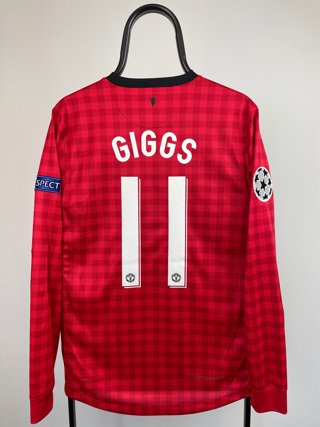 Ryan Giggs Manchester United 12/13 langærmet hjemmebanetrøje - S