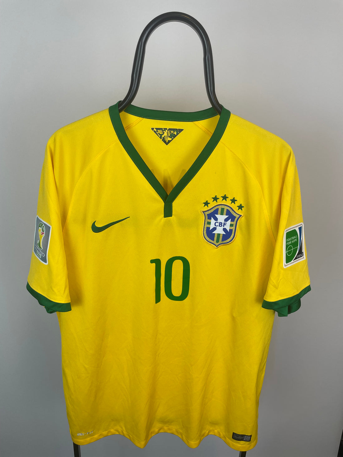 Neymar Brasilien 14/16 hjemmebanetrøje - XL