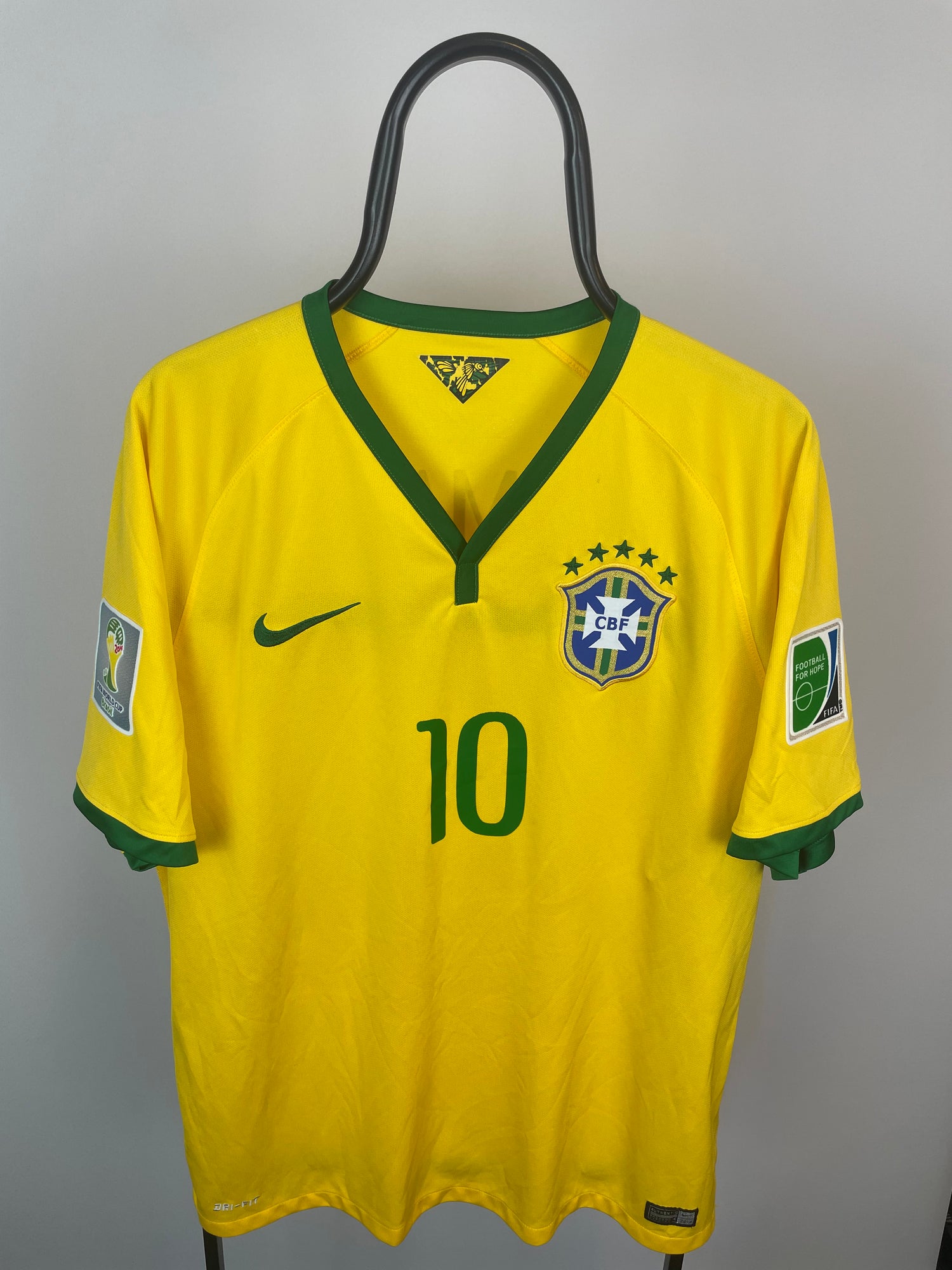 Neymar Brasilien 14/16 hjemmebanetrøje - XL