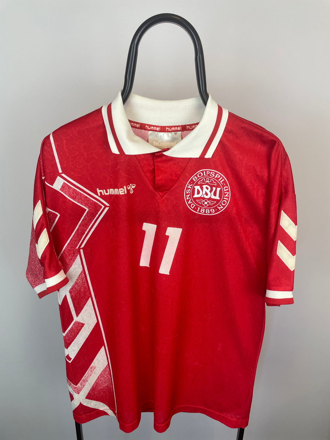 Brian Laudrup Danmark 94/95 hjemmebanetrøje - M