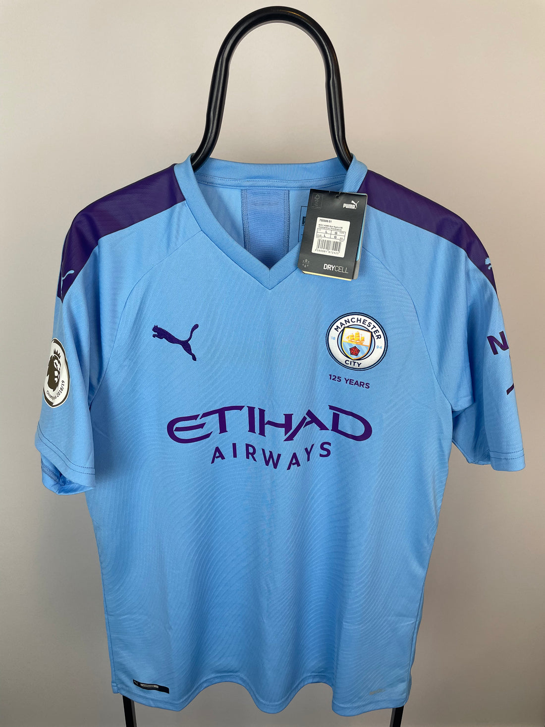 Sergio Agüero Manchester City 19/20 hjemmebanetrøje - L