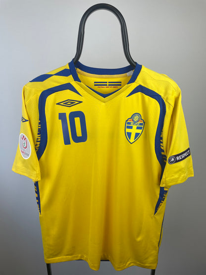 Zlatan Ibrahimovic Sverige 08/10 hjemmebanetrøje - M