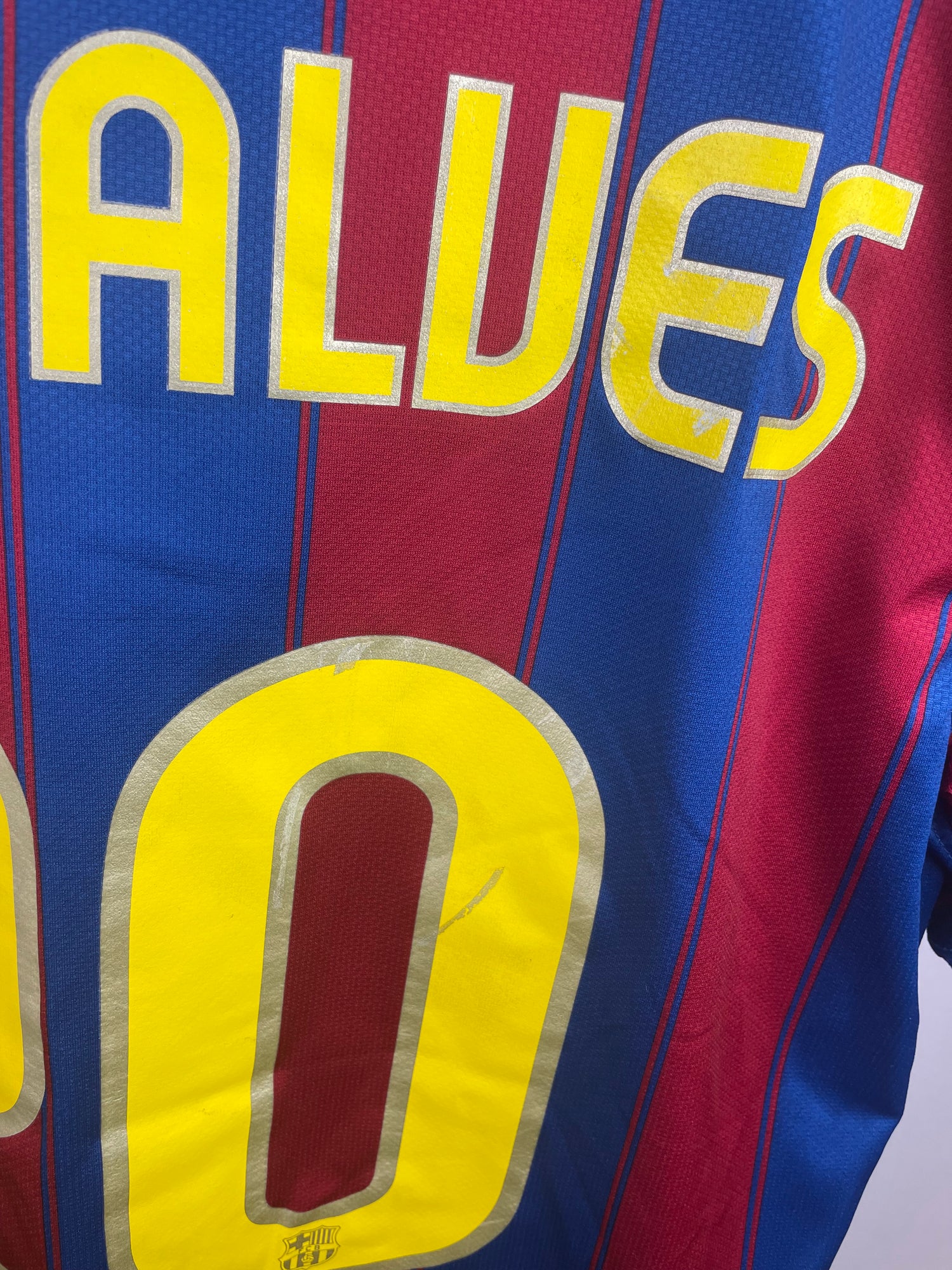 Dani Alves Barcelona 09/10 hjemmebanetrøje - L