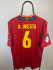 Andres Iniesta Spanien 11/12 hjemmebanetrøje - XL