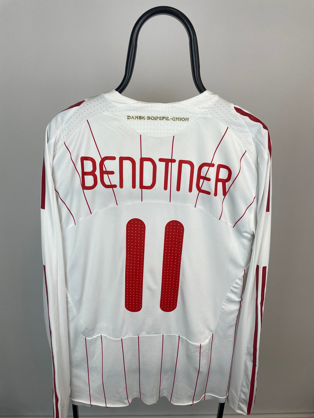 Nicklas Bendtner Danmark 08/10 langærmet udebanetrøje Formotion - XL