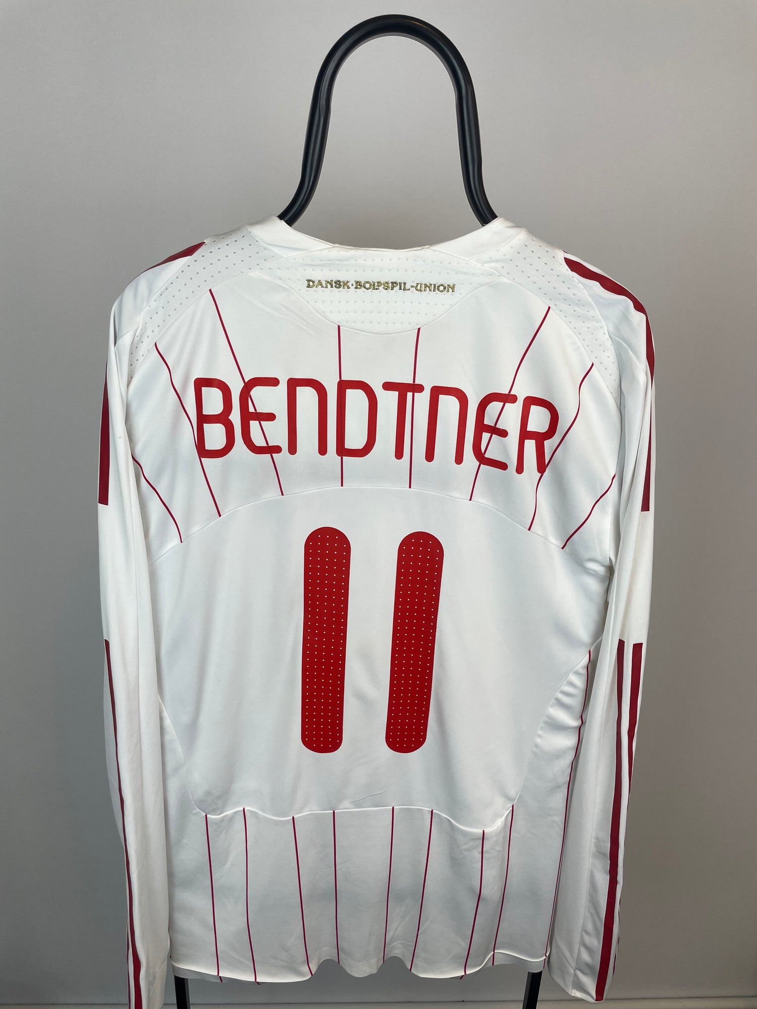 Nicklas Bendtner Danmark 08/10 langærmet udebanetrøje Formotion - XL